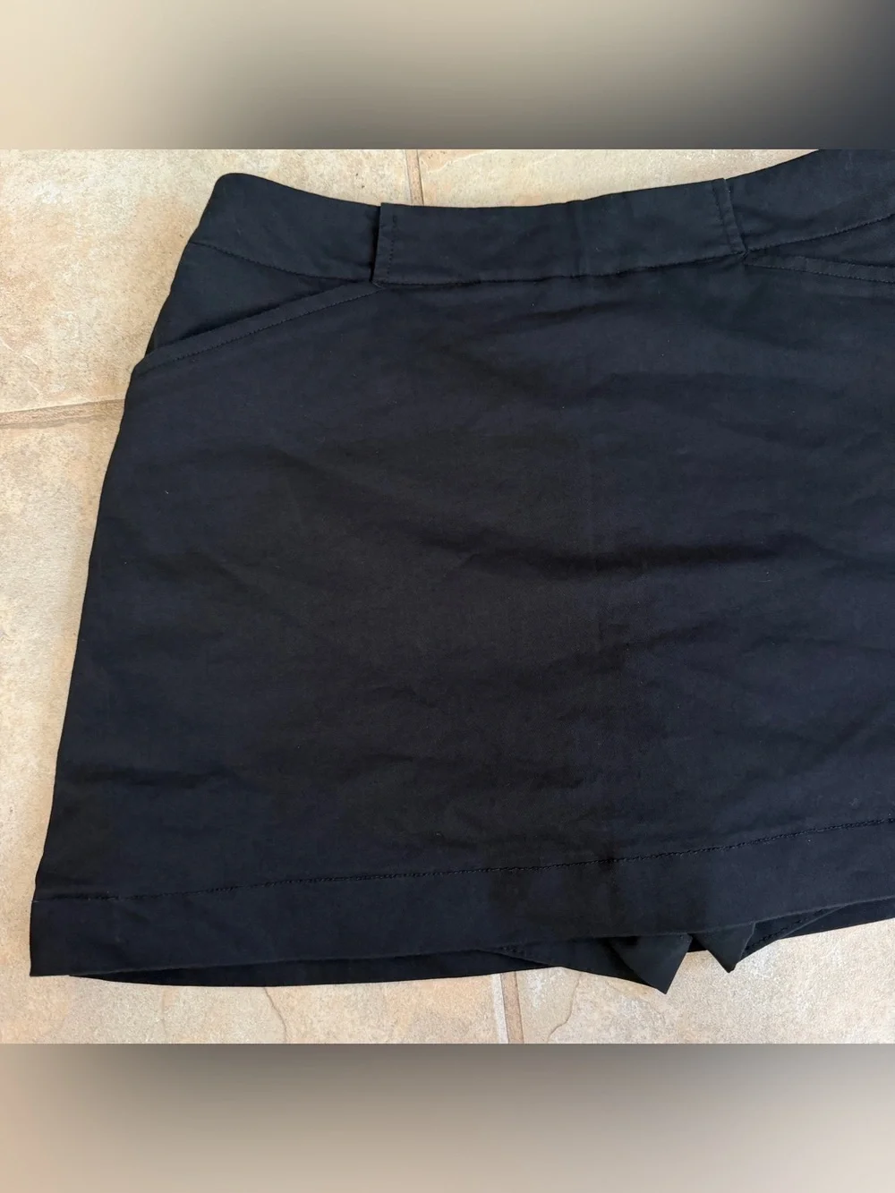 Nike Golf Skort Womens XS Black Stretch Skirt Built In Shorts Pockets